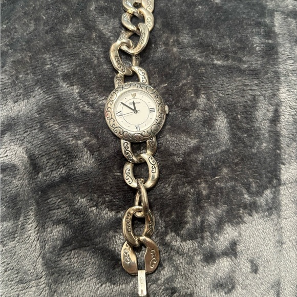 Brighton Silver Chain Link Watch – 9” Adjustable, Needs New Battery - Picture 1 of 5